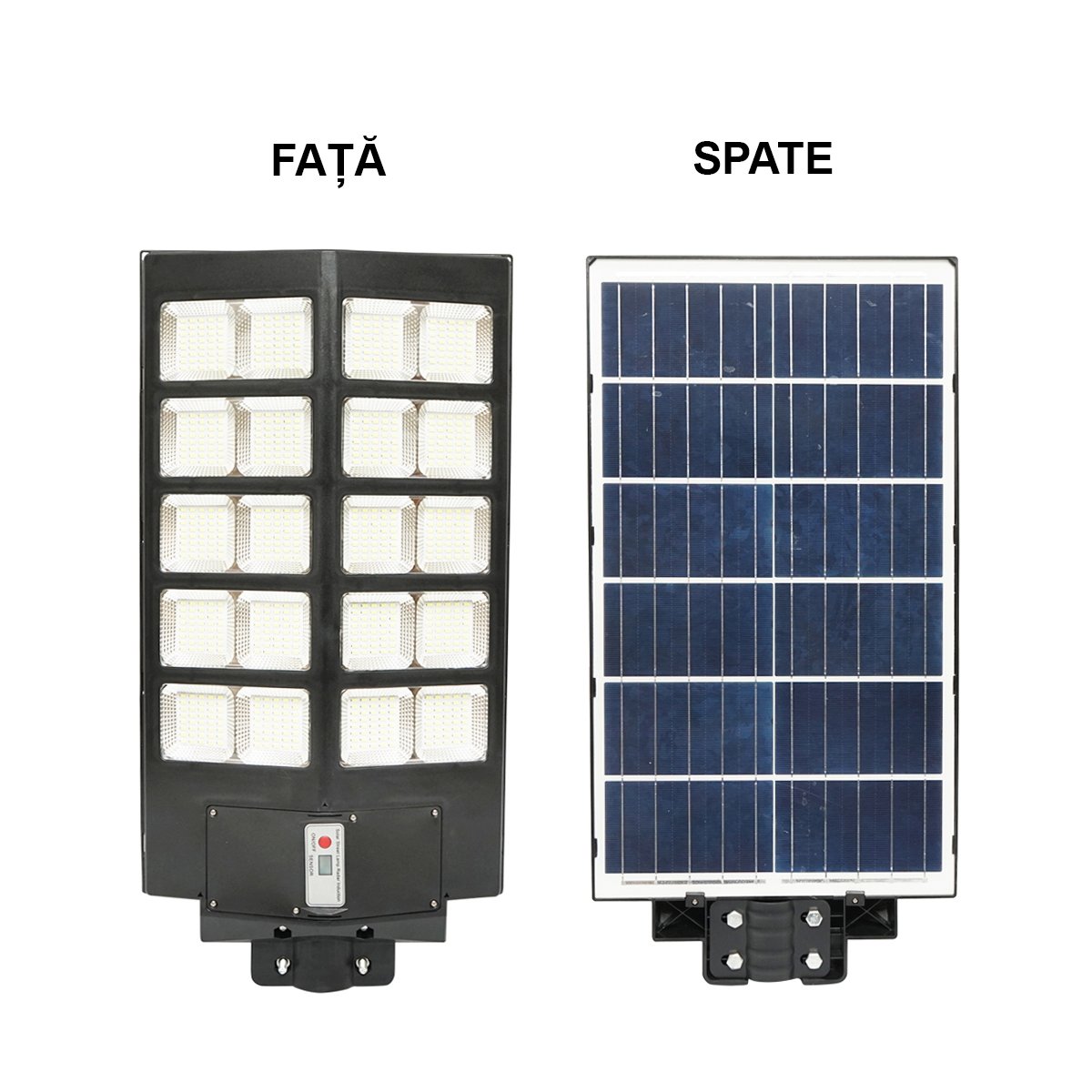 Lampa solara LED 400W iluminat stradal 6500K cu panou solar, telecomanda, senzor miscare Breckner Germany